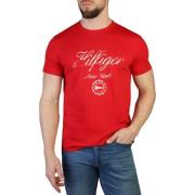 Tommy Hilfiger Herr T-shirt med korta ärmar och rund hals Red, Herr