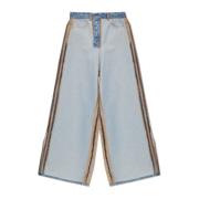 Vetements Jeans with inside-out effect Blue, Dam