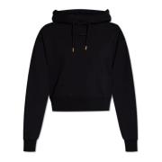 Jacquemus Hoodie med logotyp Black, Dam