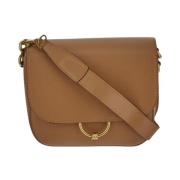 Gianni Chiarini Ny Beige Läder Crossbody Väska Brown, Dam