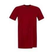 Rick Owens Level T-shirt i bomull Red, Herr