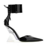 The Attico Svarta läder Morgan pumps Black, Dam