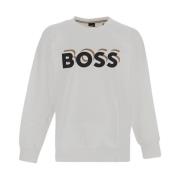 Hugo Boss Boss Sweatshirt i bomull White, Herr