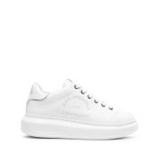 Karl Lagerfeld Logo Kapri Läder Sneakers White, Dam