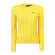 Polo Ralph Lauren Gul Bomull Polo Tröja Yellow, Dam