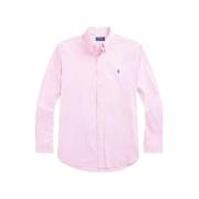 Ralph Lauren Randig Knäppt Krage Bomullsskjorta Pink, Herr