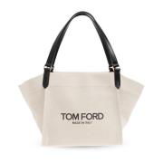 Tom Ford Amalfi Medium shopper väska Beige, Dam