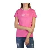 Tommy Hilfiger Logo Bomull T-shirt för Kvinnor Pink, Dam