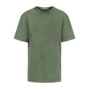 Alexander Wang Bi-Color Acid Logo T-shirt Green, Dam