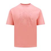 Palm Angels Rosa Ss24 T-shirt Pink, Herr