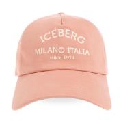 Iceberg Baseballkeps med logotyp Pink, Herr