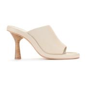 Paloma Barceló Ivory Läder Sandal Ilia Beige, Dam