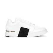 Philipp Plein Vit Läder Hexagon Lo-Top Sneaker White, Herr