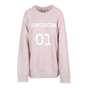 Semicouture Y4Sp10 Sweatshirt Pink, Dam