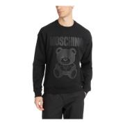 Moschino Logo Teddy Bear Sweatshirt Black, Herr