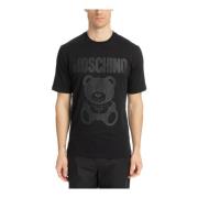 Moschino Abstrakt Logo Teddy Bear T-shirt Black, Herr