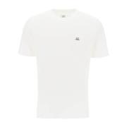 C.p. Company Regular-Fit T-Shirt med Logo Patch White, Herr