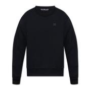 Acne Studios Sweatshirt med logopatch Black, Herr