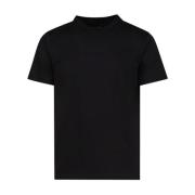 Emporio Armani Herr Logo T-Shirt, Svart, 100% Bomull Black, Herr