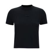 Jacquemus Svarta T-shirts och Polos med Gros Grain Detalj Black, Dam