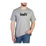 Levi's Herr T-shirt med korta ärmar och rund hals Gray, Herr