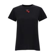 Pinko Svart Trapani T-Shirt Jersey Black, Dam