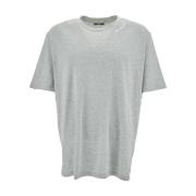 Balmain Grå T-shirt med Logobrodyr Gray, Herr