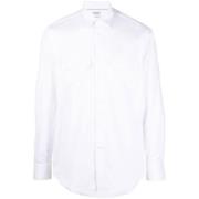 Brunello Cucinelli Skjorta med två fickor White, Herr