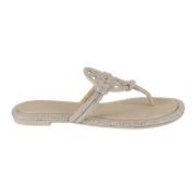 Tory Burch Knotted Pave Sandaler Gray, Dam
