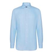 Boggi Milano Linen-skjorta i regular fit Blue, Herr