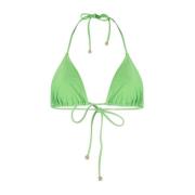 Nanushka Grön Halterneck Bikini Topp Green, Dam