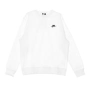 Nike Club Crew BB Sweatshirt White, Herr