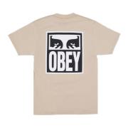 Obey Streetwear Eyes Icon 2 T-Shirt Beige, Herr