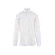 Givenchy Vit Bomullspoplin Skjorta med 4G Brodyr White, Herr