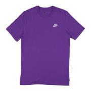 Nike Club Tee Purple Cosmos Streetwear Purple, Herr