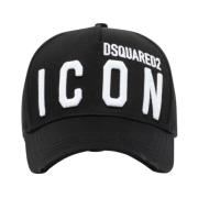 Dsquared2 Be Icon Baseballkeps Black, Herr