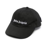 Palm Angels Svart Vit Logo Baseballkeps Black, Herr