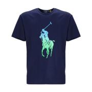 Ralph Lauren Marinblå Bomull T-shirt - Regular Fit Blue, Herr