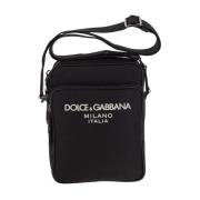 Dolce & Gabbana Mini Nylon Axelväska Black, Herr