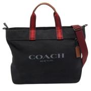 Coach Pre-owned Pre-owned Canvas totevskor Black, Dam