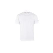 Comme des Garçons Play Vit T-shirt med Pixel Logo Patch White, Herr