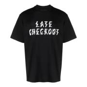 44 Label Group Svart bomullst-shirt med fram- och baksida tryck Black,...