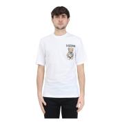 Moschino Arkiv Teddy T-shirts och Polos White, Herr