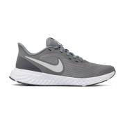 Nike Revolution 5 - Mesh Överdel, Tryckt Logotyp Gray, Herr