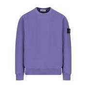 Stone Island Lila Ribbstickade Sweaters Purple, Herr