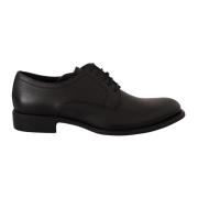 Dolce & Gabbana Autentiska italienska Derby Formella Skor Black, Herr