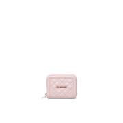 Love Moschino Rosa quiltad plånbok med logotyp Pink, Dam