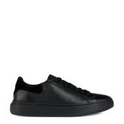 Geox Deiven a -> Stiliga Sneakers för Män Black, Herr