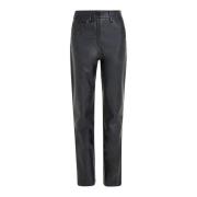 Calvin Klein Jeans Eko Läderbyxor Black, Dam