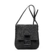 Fendi Vintage Pre-owned Canvas fendi-vskor Black, Dam